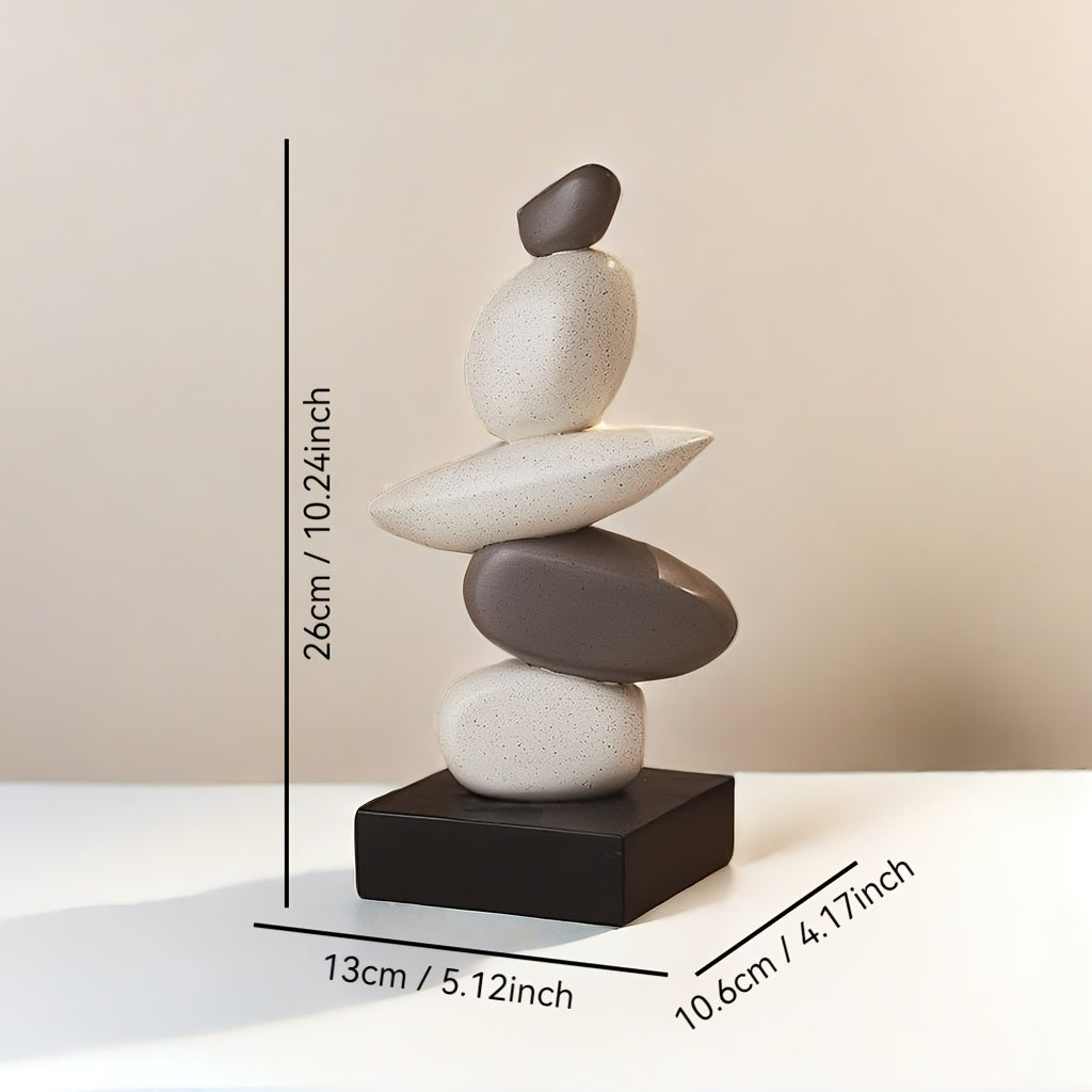 פסל “אבני איזון” — מראה טבעי, נוכחות יוקרתית