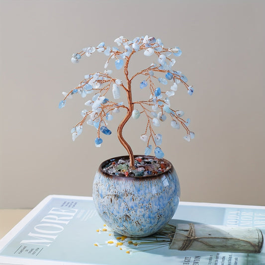 עץ קריסטלים קטן – מתנה שמאירה את הבית