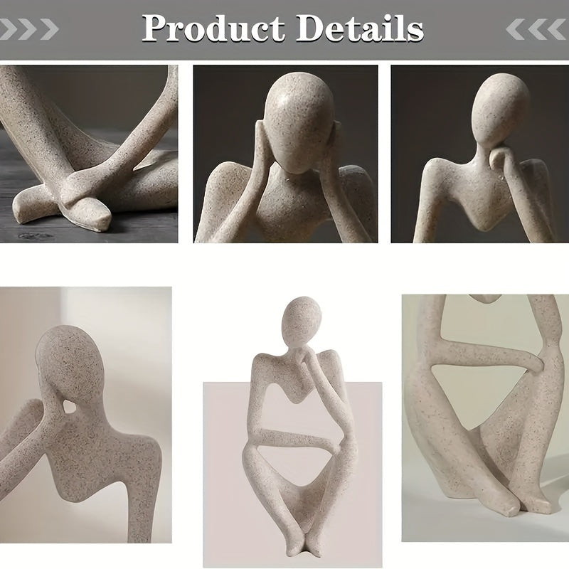 סט 3 פסלי “Thinker” — נקודת מחשבה לכל חלל