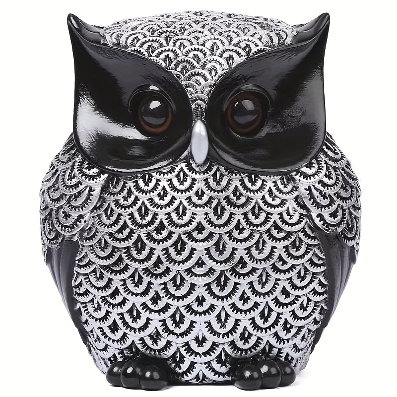 פסל ינשוף בעבודת יציקה – 12 ס״מ של סטייל שמאיר את הבית