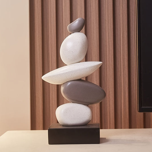 פסל “אבני איזון” — מראה טבעי, נוכחות יוקרתית