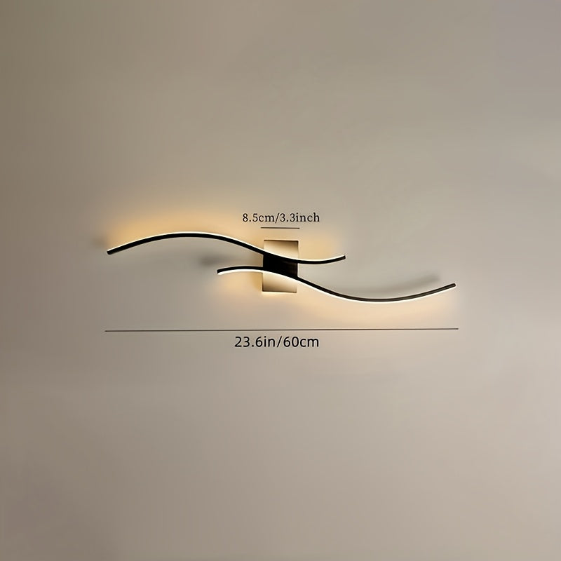 קונסולת קיר LED מודרנית — 3 גווני אור בלחיצה