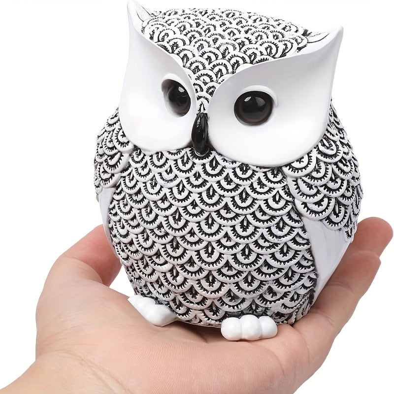 פסל ינשוף בעבודת יציקה – 12 ס״מ של סטייל שמאיר את הבית