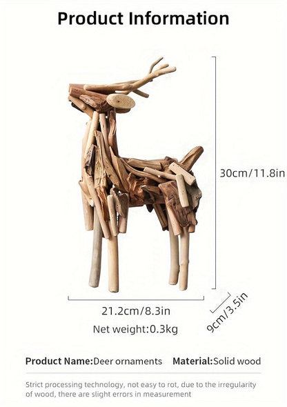 אייל מעץ ממוחזר – פסל קטן שמכניס חום הביתה