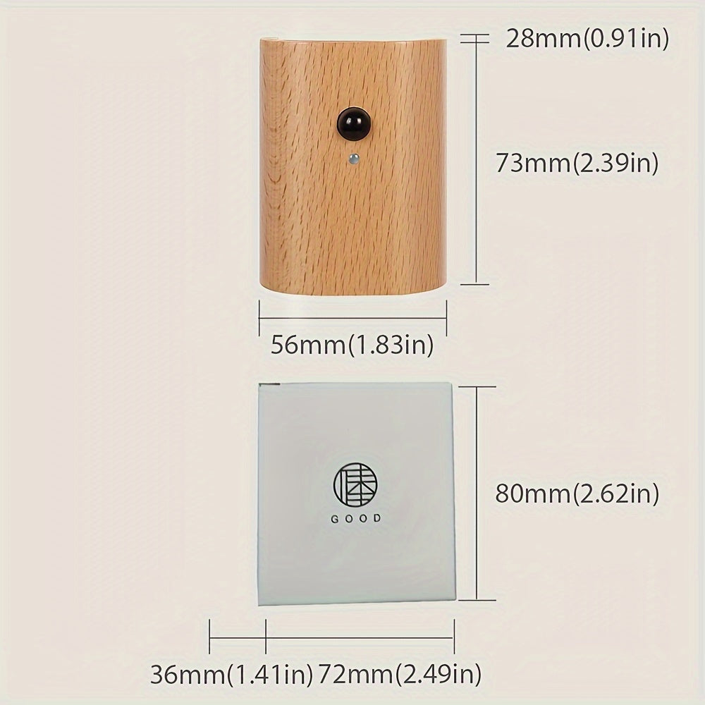 מנורת קיר חכמה עם חיישן תנועה (USB-C נטען) — אור חם למעלה ולמטה