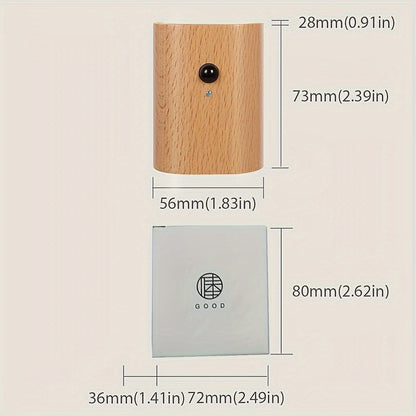 מנורת קיר חכמה עם חיישן תנועה (USB-C נטען) — אור חם למעלה ולמטה