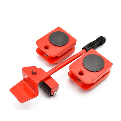 סט עזר להובלת רהיטים - מנוף הרמה + 4 בסיסים עם גלגלים