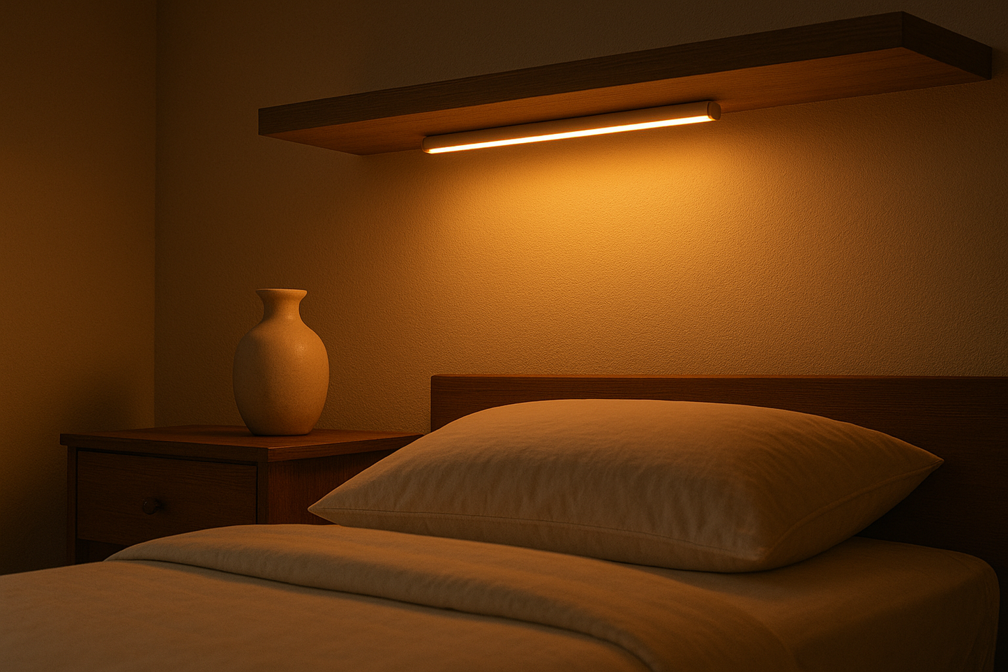 מקל תאורה חכם נטען - תאורה אוטומטית במסדרון בחשכה