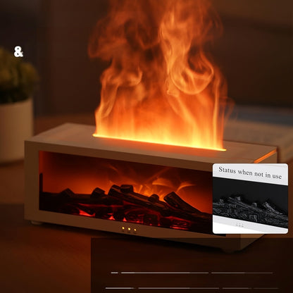 מפיץ ריח “אש מדורה” 150 מ״ל — להבה מדומה, אווירה אמיתית