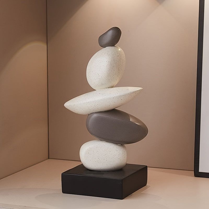 פסל “אבני איזון” — מראה טבעי, נוכחות יוקרתית