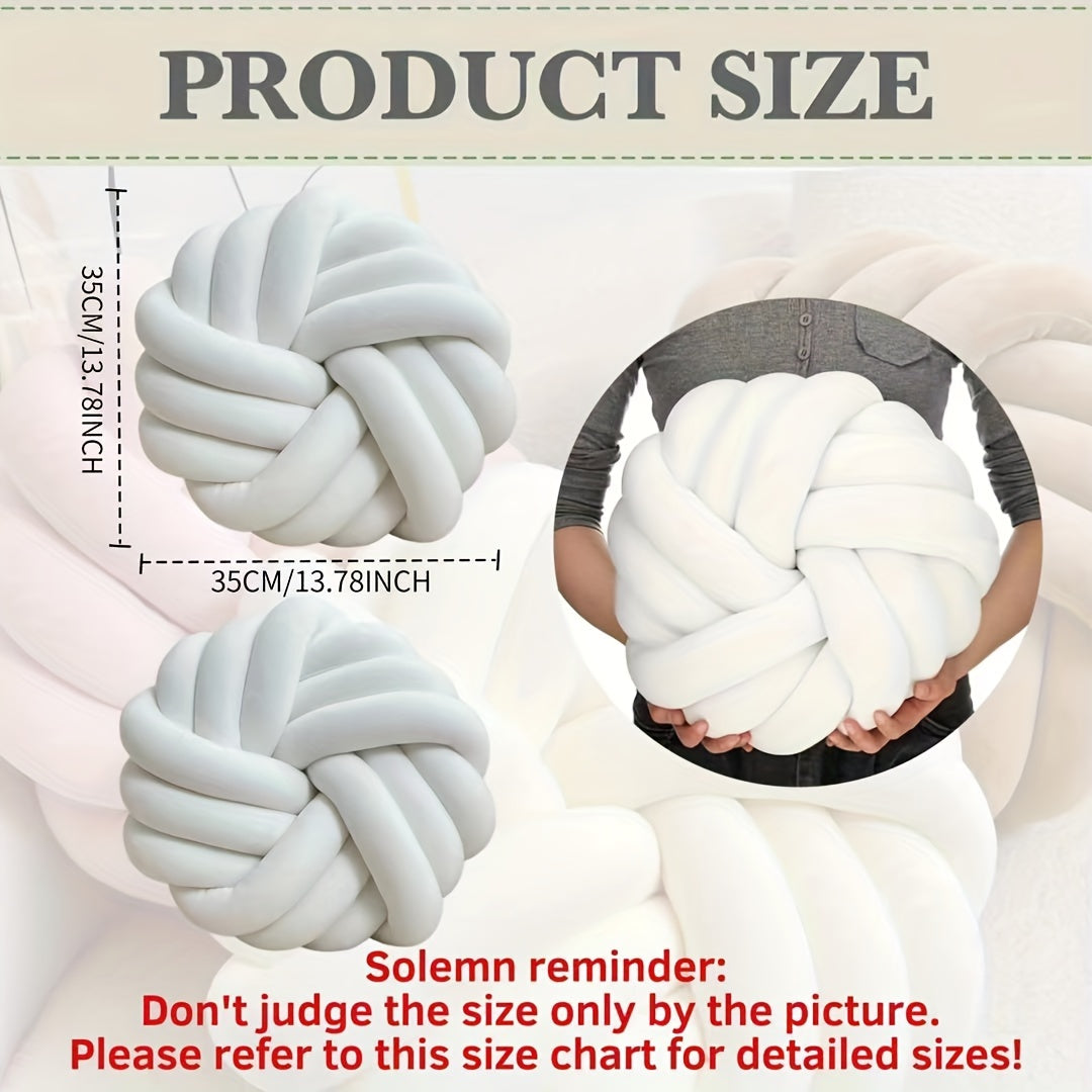 סט 2 כריות קשר מינימליסטיות — פליז רך, כביס, מושלם לסלון ולחדר