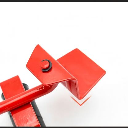 סט עזר להובלת רהיטים - מנוף הרמה + 4 בסיסים עם גלגלים