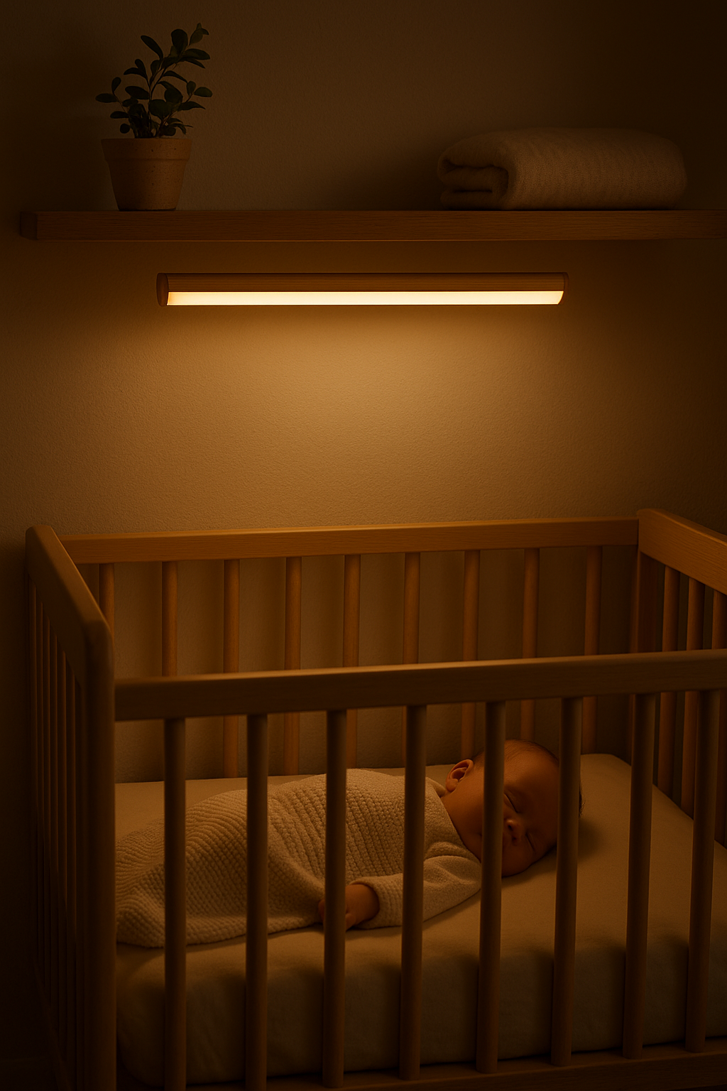 מקל תאורה חכם נטען - תאורה אוטומטית במסדרון בחשכה