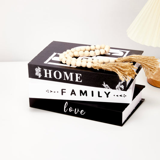 סט 3 ספרים דקורטיביים — HOME • FAMILY • LOVE
