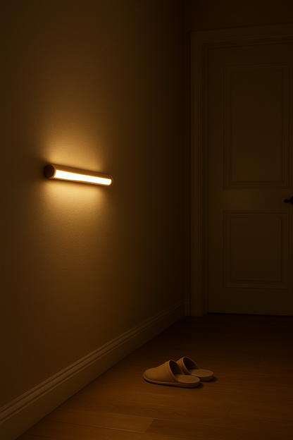 מקל תאורה חכם נטען - תאורה אוטומטית במסדרון בחשכה