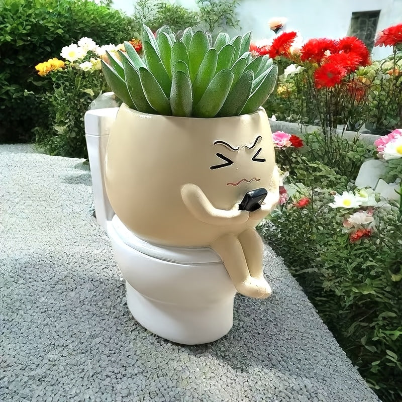 עציץ אסלה מעוצב משרף — מצחיק, שובה לב, ומרים כל פינה בבית