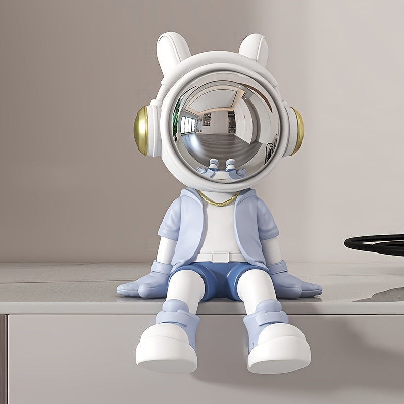 פסל אסטרונאוט מעוצב — בוקאנד/דקור שמדליק כל מדף