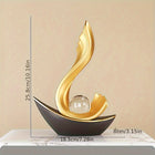 פסל ספינת-זהב מודרני — נגיעה יוקרתית לכל חלל