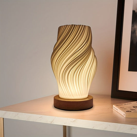 מנורת שולחן מודרנית עם עמעום ו-3 גווני אור