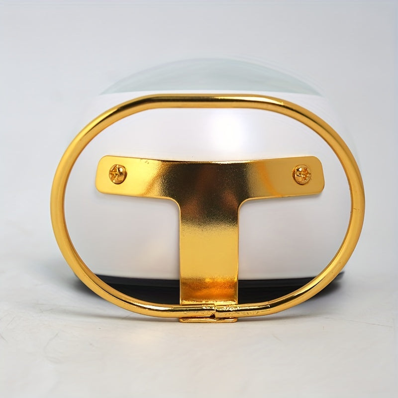 שעון שולחני נורדי שקט – מחוגים זוהרים ובסיס מתכת אלגנטי