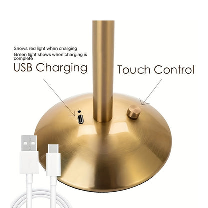 מנורת פליסה נורדית נטענת — נגיעה אחת וכל החדר רגוע