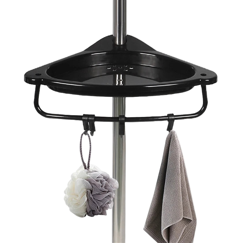 פינת אמבטיה נירוסטה – 4 מדפים בלי קדיחה