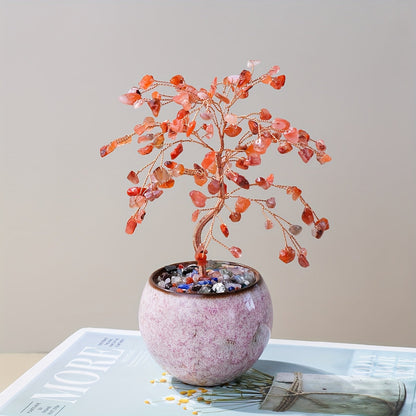 עץ קריסטלים קטן – מתנה שמאירה את הבית