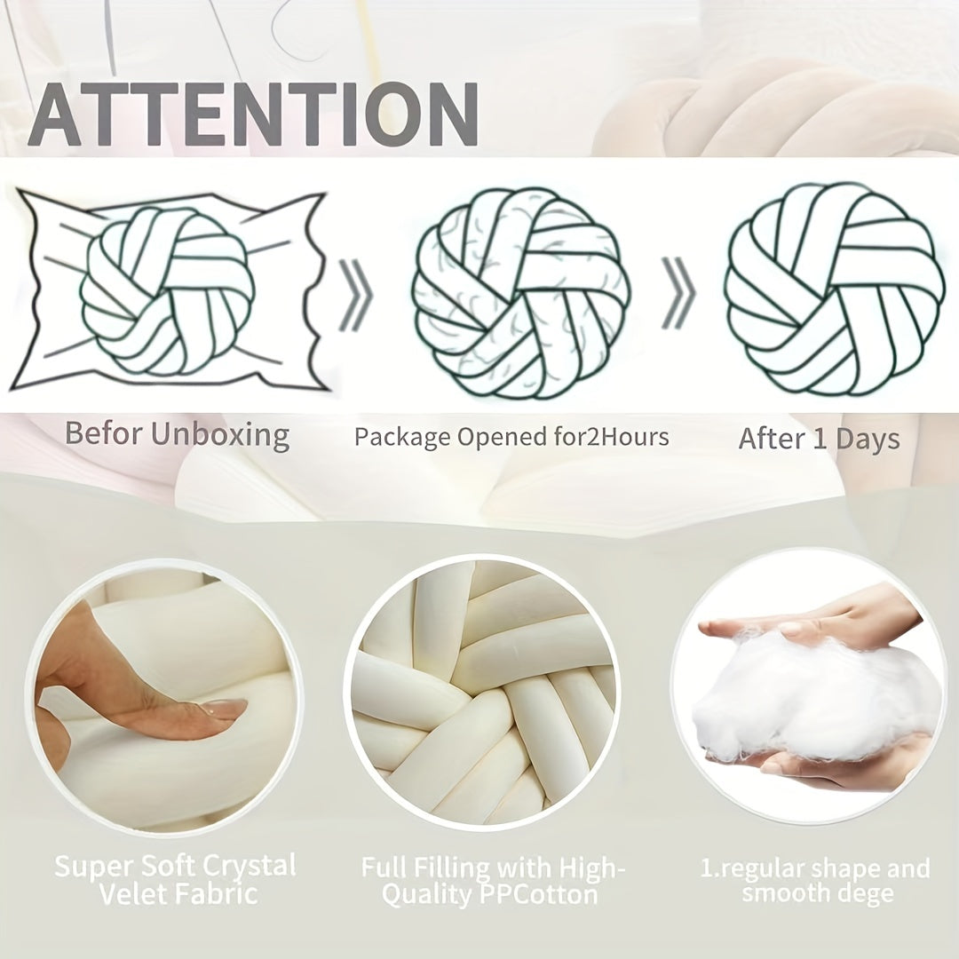 סט 2 כריות קשר מינימליסטיות — פליז רך, כביס, מושלם לסלון ולחדר