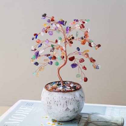 עץ קריסטלים קטן – מתנה שמאירה את הבית