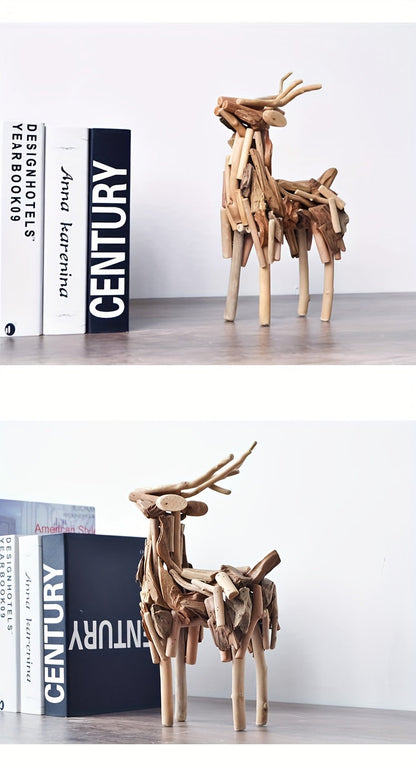 אייל מעץ ממוחזר – פסל קטן שמכניס חום הביתה