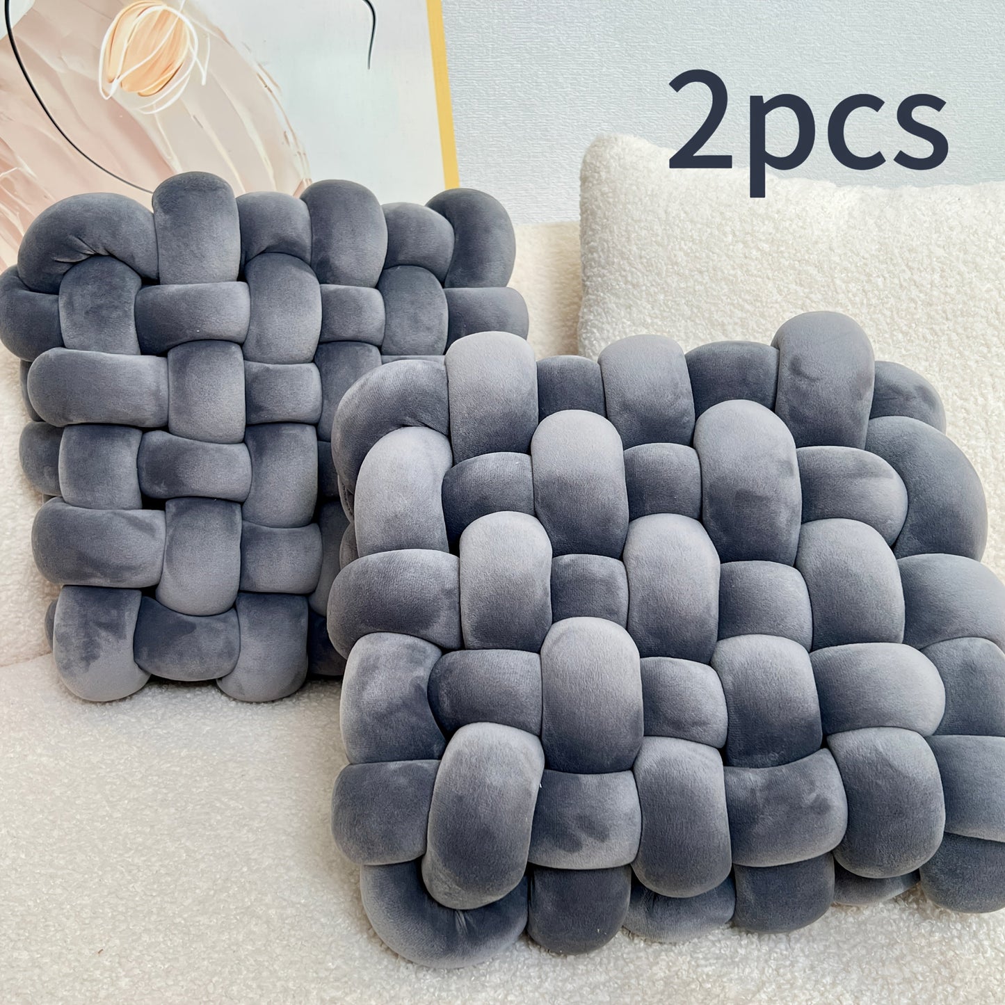 סט 2 כריות קשר — רכות, שמנות וממכרות