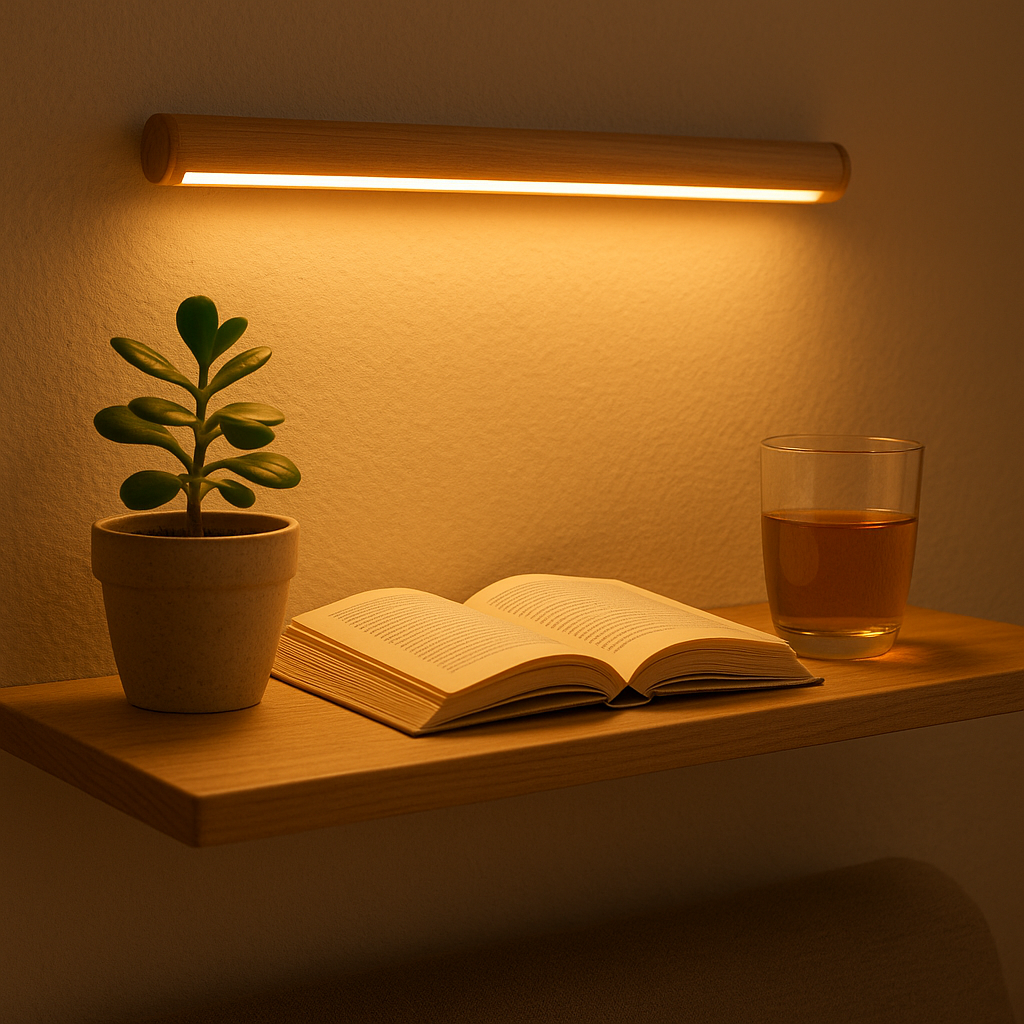 מקל תאורה חכם נטען - תאורה אוטומטית במסדרון בחשכה