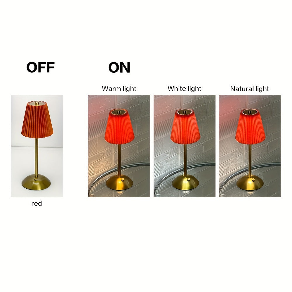 מנורת פליסה נורדית נטענת — נגיעה אחת וכל החדר רגוע