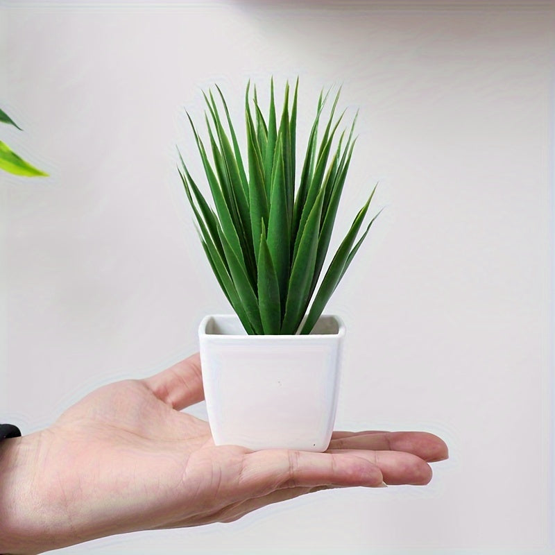 סט נורדי של 6 צמחים מלאכותיים — יופי נקי בלי טיפול