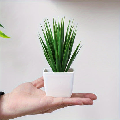 סט נורדי של 6 צמחים מלאכותיים — יופי נקי בלי טיפול