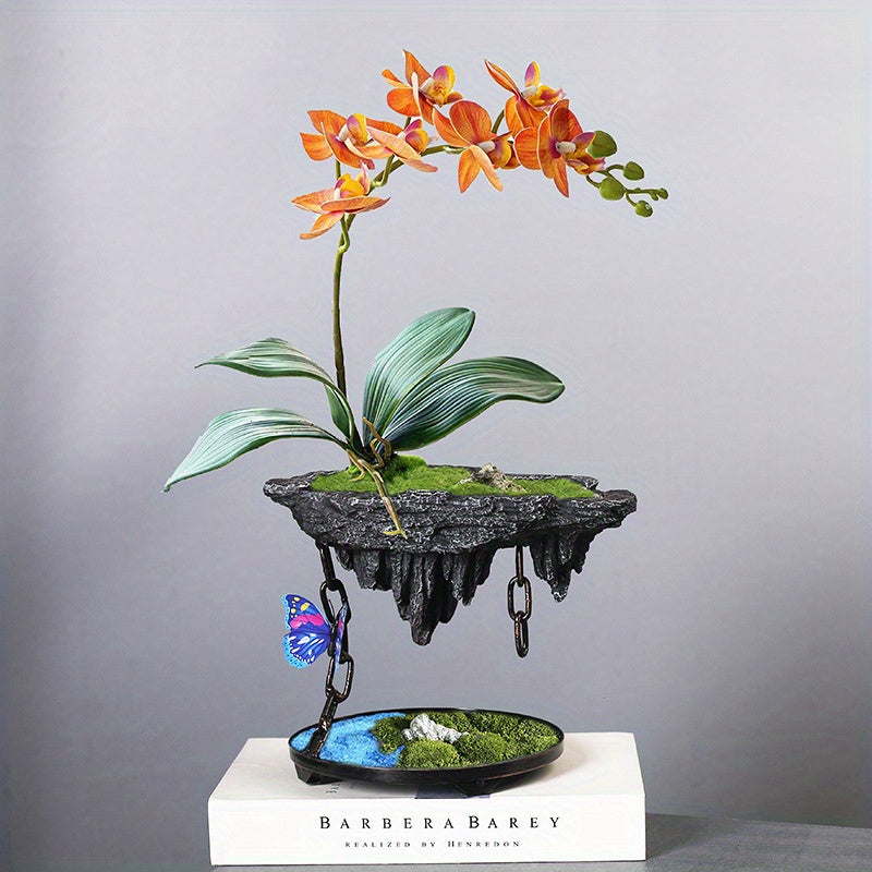 מעמד “אי מרחף” — מיני־נוף שמכניס שקט ועומק לשולחן