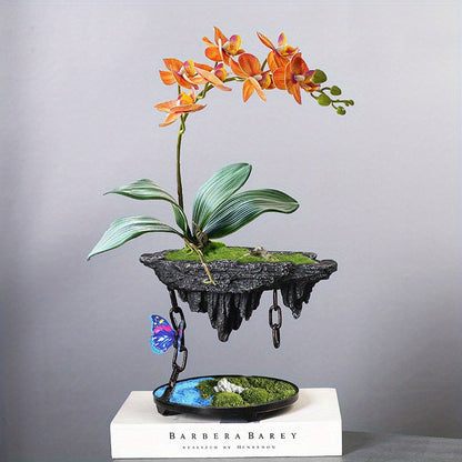 מעמד “אי מרחף” — מיני־נוף שמכניס שקט ועומק לשולחן