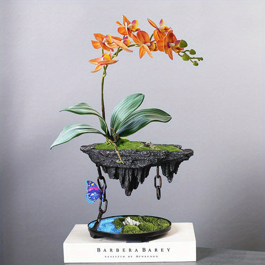 מעמד “אי מרחף” — מיני־נוף שמכניס שקט ועומק לשולחן