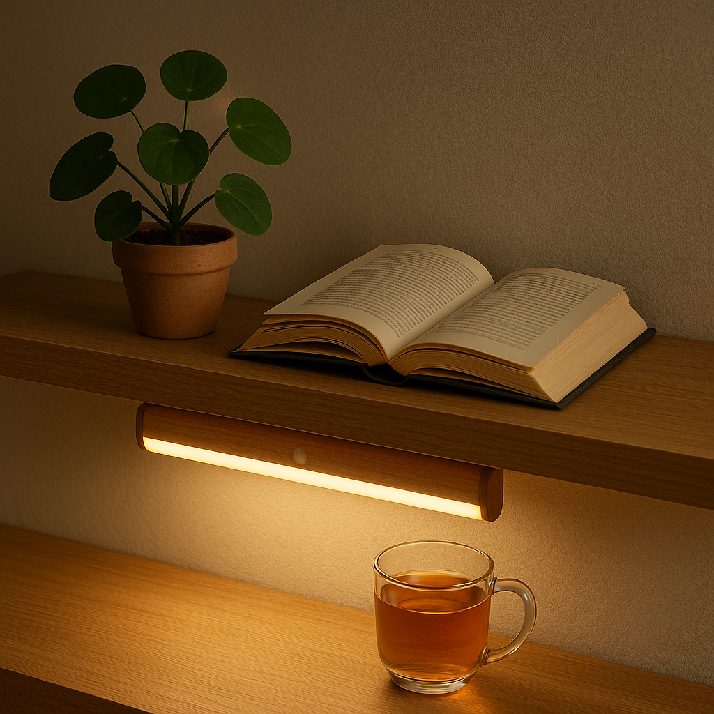 מקל תאורה חכם נטען - תאורה אוטומטית במסדרון בחשכה